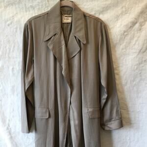 Elie Tahari Beige Lightweight Trench Coat
